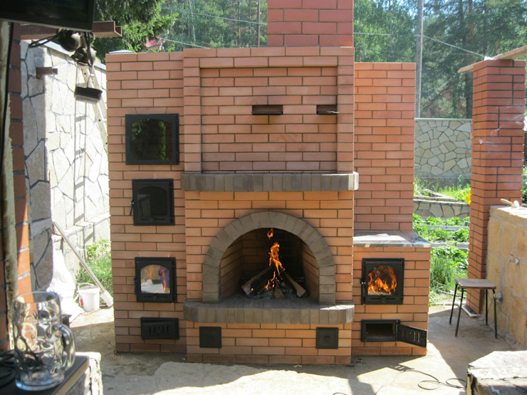 砖砌烧烤架图片
